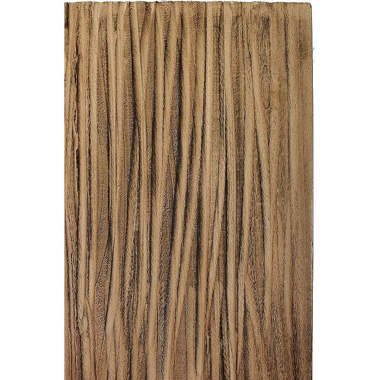Image 3 Woodland 53 inch Wide Natural Wood 3-Panel Screen/Room Divider more views