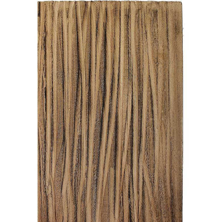 Image 3 Woodland 53" Wide Natural Wood 3-Panel Screen/Room Divider more views