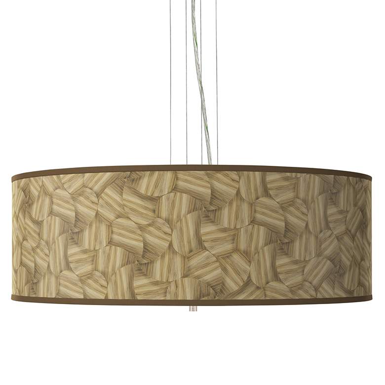 Image 1 Woodland Giclee 24" Wide 4-Light Pendant Chandelier
