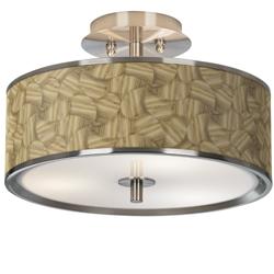 Woodland Giclee Glow 14&quot; Wide Ceiling Light