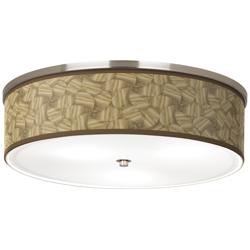 Woodland Giclee Nickel 20 1/4&quot; Wide Ceiling Light