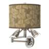 Woodland Giclee Plug-In Swing Arm Wall Lamp