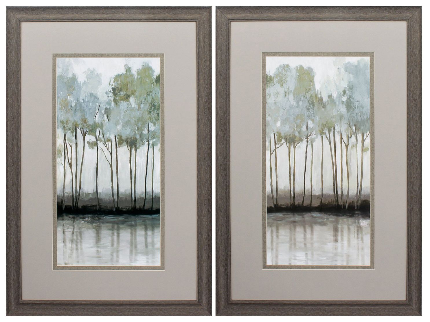 Image 2 Woodland Hills 35" High 2-Piece Framed Wall Art Set