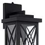 3_Woodland Park 15" Black Dusk to Dawn Outdoor Porch Light Set of 2 more views