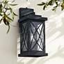 6_Woodland Park 15" Black Dusk to Dawn Outdoor Porch Light Set of 2 more views