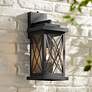 7_Woodland Park 15" Black Dusk to Dawn Outdoor Porch Light Set of 2 more views