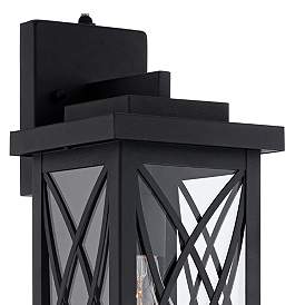 Image4 of Woodland Park 15" High Black Finish Dusk to Dawn Outdoor Porch Light more views