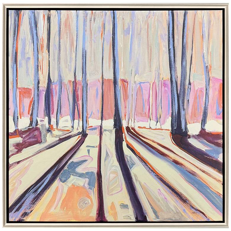 Image 1 Woodland Reflections 40"W x 40"H Modern Canvas