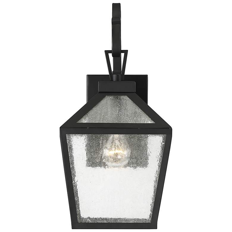 Image 6 Woodstock 1-Light Outdoor Wall Lantern in Black more views