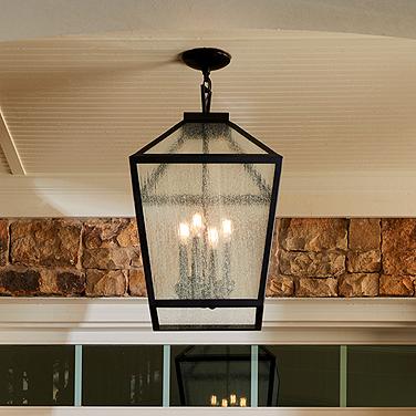 Woodstock 23 1/2" High Black 4-Light Outdoor Wall Light