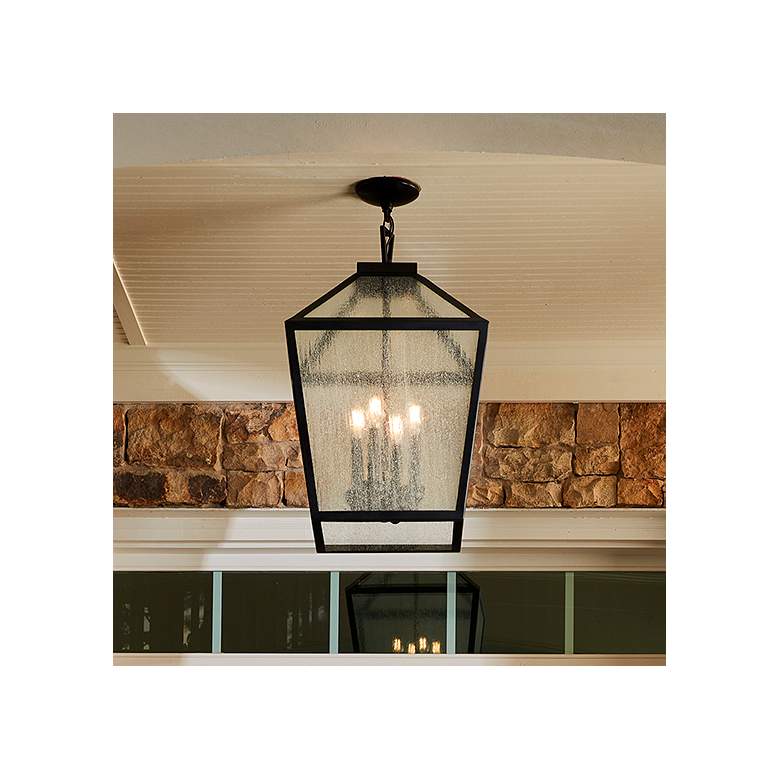 Image 1 Woodstock 23 1/2" High Black 4-Light Outdoor Wall Light