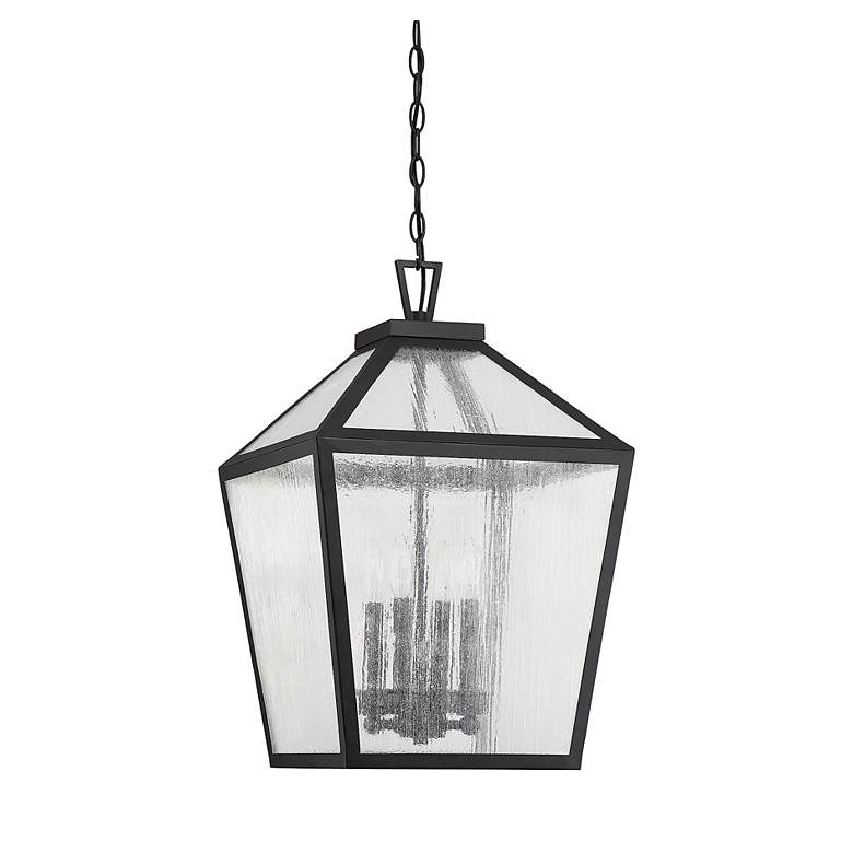 Image 3 Woodstock 23 1/2" High Black 4-Light Outdoor Wall Light more views