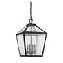 3_Woodstock 23 1/2" High Black 4-Light Outdoor Wall Light more views