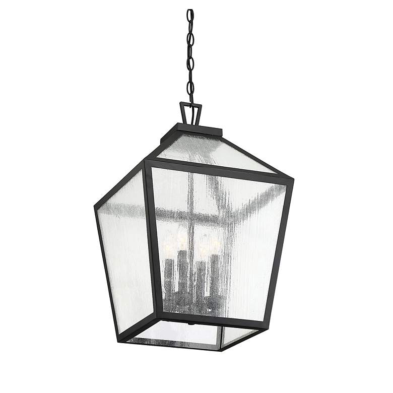 Image 5 Woodstock 23 1/2" High Black 4-Light Outdoor Wall Light more views