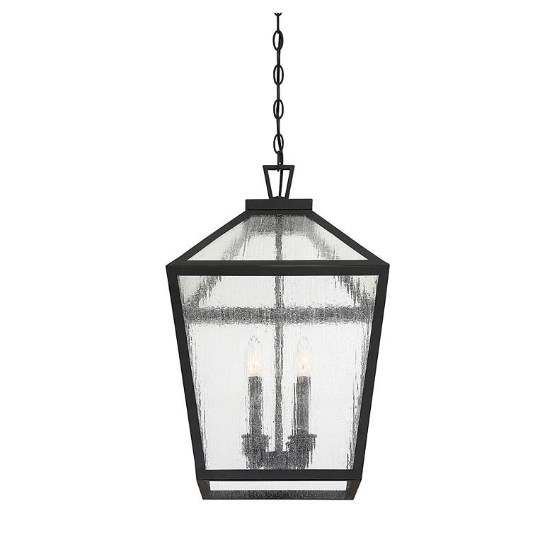 Image 7 Woodstock 23 1/2" High Black 4-Light Outdoor Wall Light more views