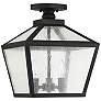 2_Woodstock 3-Light Outdoor Ceiling Light in Black more views