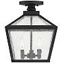 5_Woodstock 3-Light Outdoor Ceiling Light in Black more views