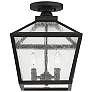 6_Woodstock 3-Light Outdoor Ceiling Light in Black more views