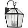 Woodstock 3-Light Outdoor Wall Lantern in Black