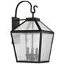 2_Woodstock 3-Light Outdoor Wall Lantern in Black more views