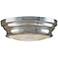 Woodstock Polished Nickel Finish 13" Wide Ceiling Light