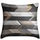 Woodwork Arrows 18" Black Square Throw Pillow