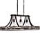 Woodwork Arrows 36" Wide Bronze Kitchen Island Light Pendant