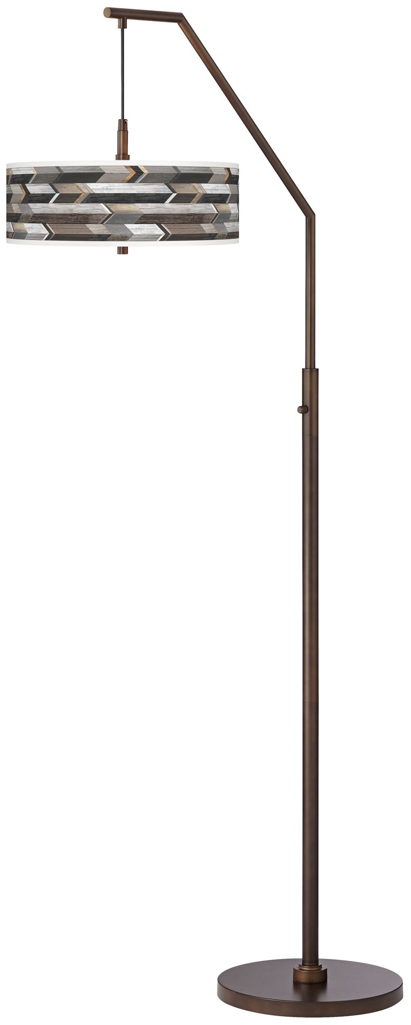 Woodwork Arrows Bronze Downbridge Arc Floor Lamp 73T74 Lamps Plus