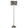 Woodwork Arrows Brushed Nickel Pull Chain Floor Lamp