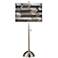 Woodwork Arrows Giclee Brushed Nickel Table Lamp