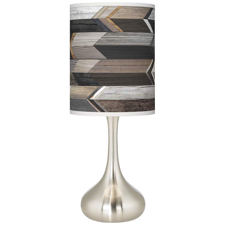 Image 1 Woodwork Arrows Giclee Droplet Table Lamp