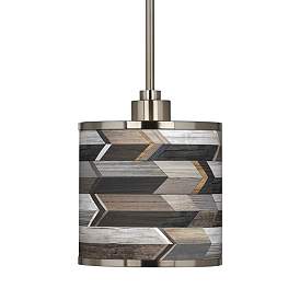 Image3 of Woodwork Arrows Giclee Glow Mini Pendant Light more views