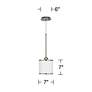 5_Woodwork Arrows Giclee Glow Mini Pendant Light more views