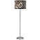 Woodwork Diamonds Giclee Brushed Nickel Garth Floor Lamp