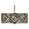 Woodwork Diamonds Giclee Glow 16" Wide Pendant Light