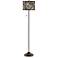 Woodwork Diamonds Giclee Glow Bronze Club Floor Lamp