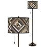 1_Woodwork Diamonds Giclee Glow Bronze Club Floor Lamp