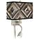 Woodwork Diamonds Giclee Glow LED Reading Light Plug-In Sconce