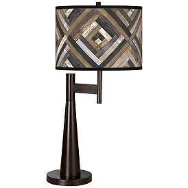 Image1 of Woodwork Diamonds Giclee Novo Table Lamp