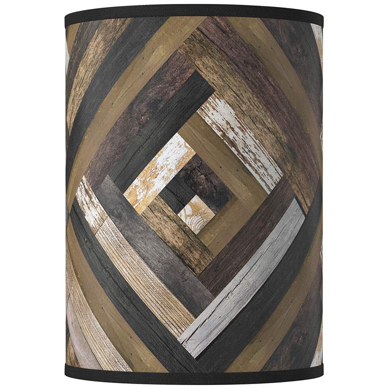 Image 1 Woodwork Diamonds Giclee Round Cylinder Lamp Shade 8x8x11 (Spider)