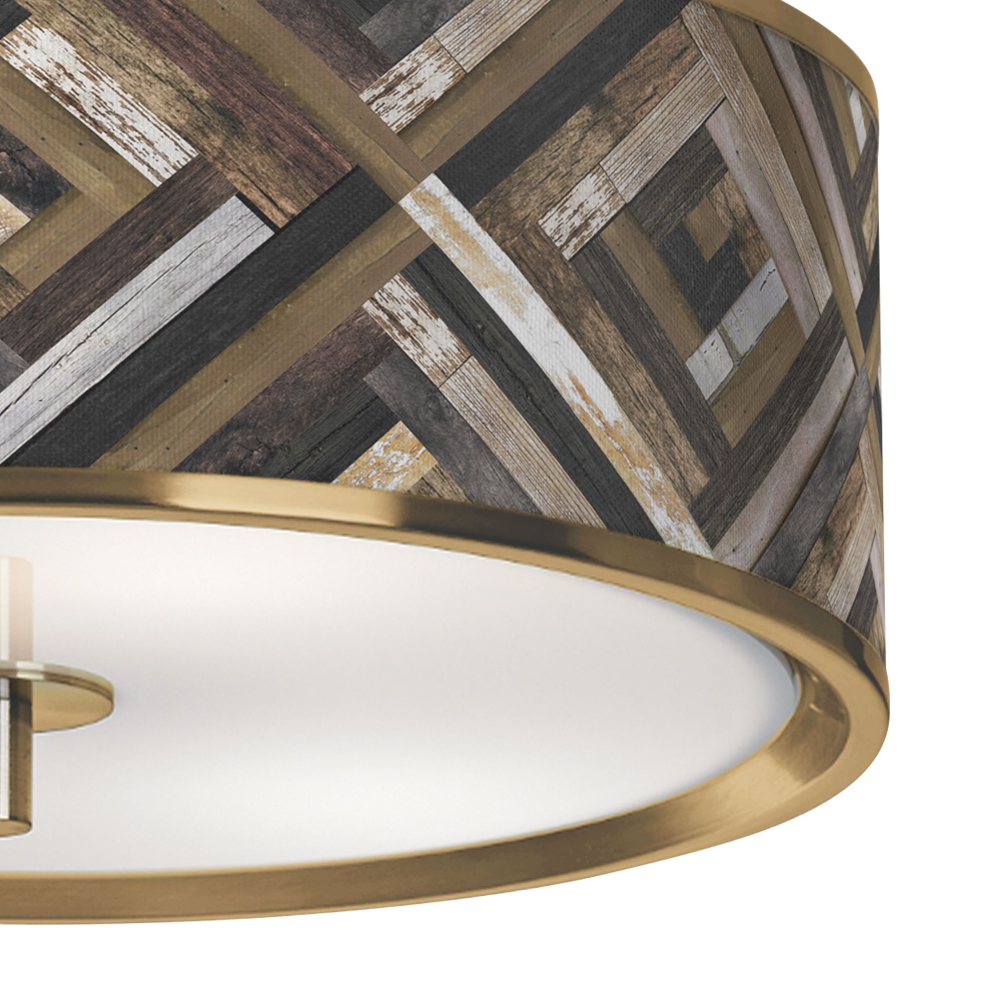 Image 3 Woodwork Diamonds Gold 14" Wide Ceiling Light more views