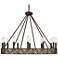 Woodwork Diamonds Jessa 29 1/2" Wide Bronze Wheel Chandelier