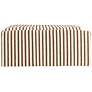 6_Wool Kilim Upholstered Coffee Table Ottoman, Striped Cream and Brown more views