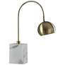 Woolsey Table Lamp - Antique Brass Finish and Marble Base