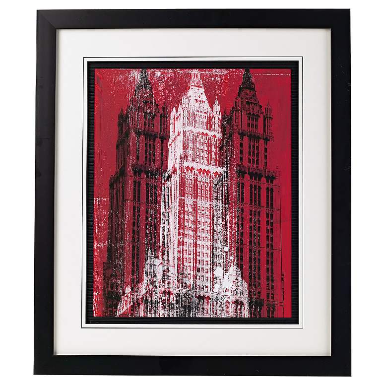 Image 1 Woolworth Building Framed 29 inch High Wall Art