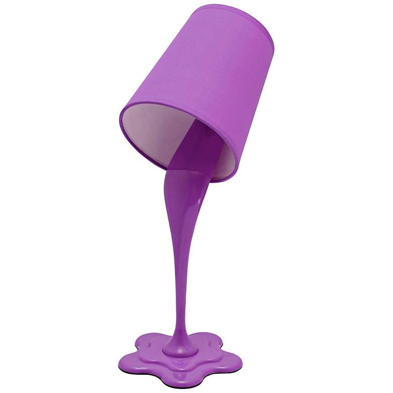Image 1 Woopsy 15 1/2 inch High Accent Desk Lamp in Purple