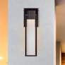 1_Wooster 15" High Matte Black LED Outdoor Wall Light