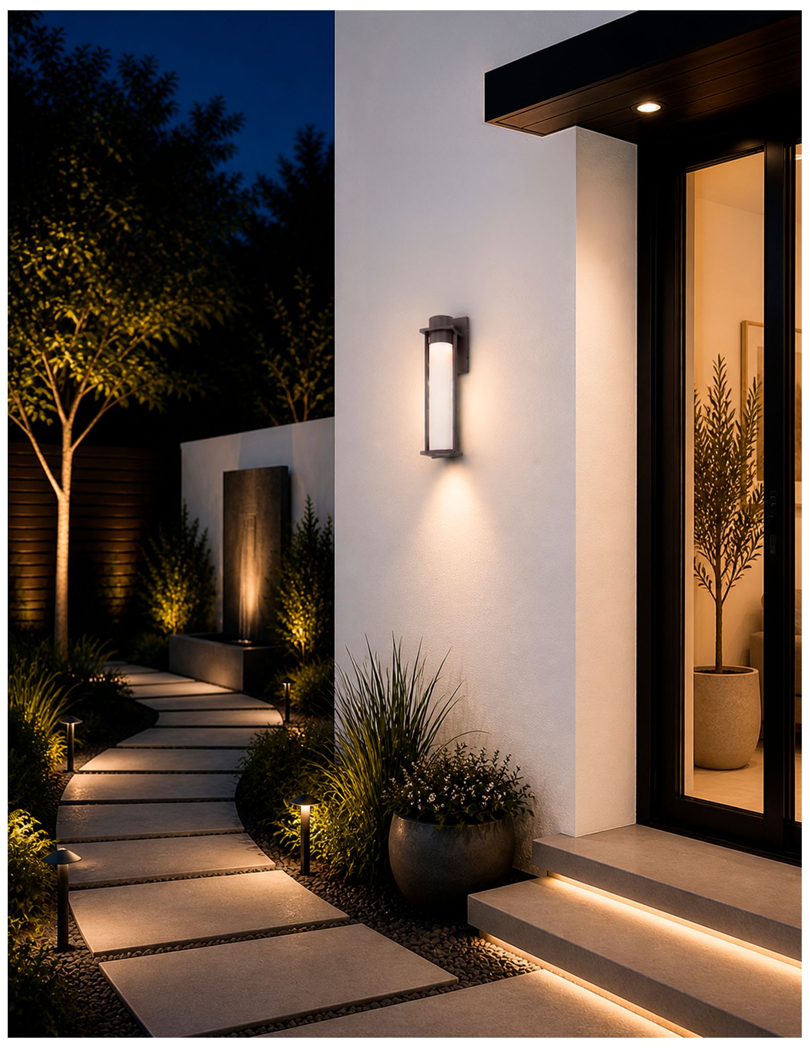 Image 5 Wooster 15" High Matte Black LED Outdoor Wall Light more views