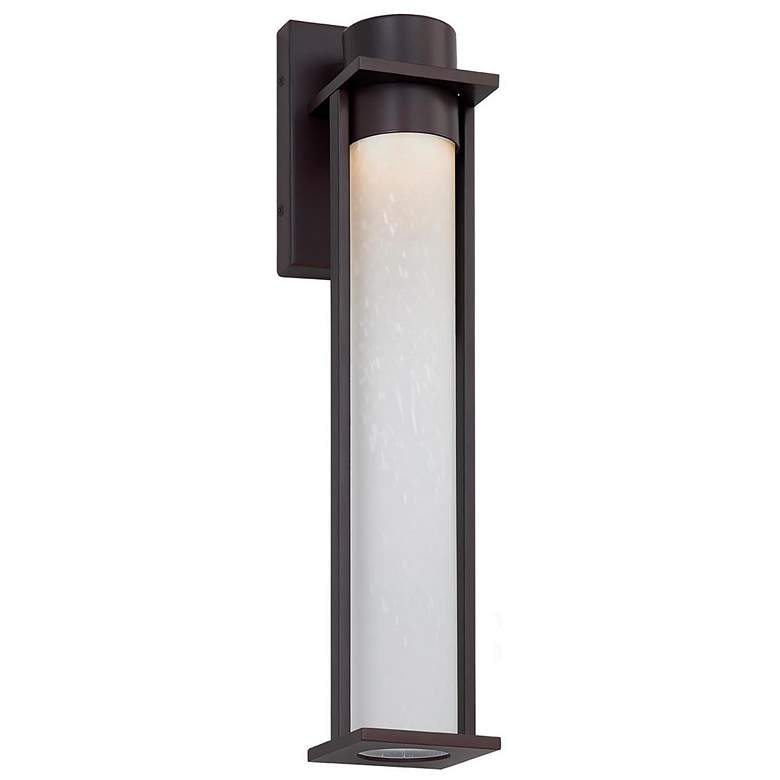 Image 1 Wooster 18 3/4 inch High Matte Black LED Outdoor Wall Light