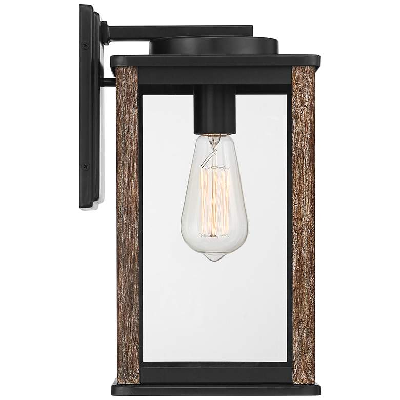 Image 7 Wordsworth Field 14 1/4 inch High Bronze and Woodgrain Outdoor Wall Light more views